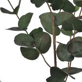Fabulous Flowers - 3,0 sts Eucalyptustak luxe 87 cm groen/grijs - zijden decoratietak