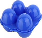 John Grouse - opbergdoos eieren - lunchbox - 4 eieren houder - blauw