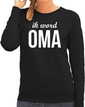 Ik word oma - sweater zwart voor dames - Cadeau aanstaande oma 2XL