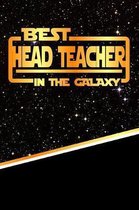 The Best Head Teacher in the Galaxy: Isometric Dot Paper Notebook Book 120 Pages 6''x9''