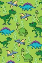 S: Dinosaur Alphabet Practice Writing Book for Kids