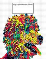 Graph Paper Composition Notebook: Quad Ruled 5 Squares Per Inch, 110 Pages, Poodle Dog Cover, 8.5 x 11 inches / 21.59 x 27.94 cm
