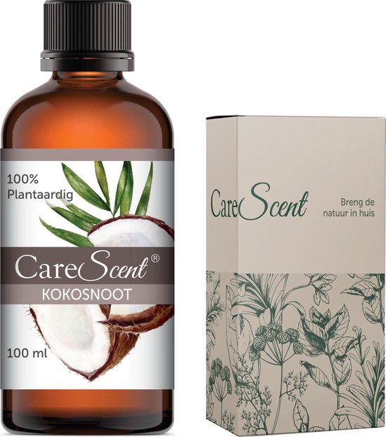 CareScent Kokosolie (Gefractioneerd ) | Plantaardige Olie / Draagolie / Basisolie | voor Huid en Haar | Coconut Oil | Kokosnoot olie | 100% Puur | Kokosnootolie - 100 ml
