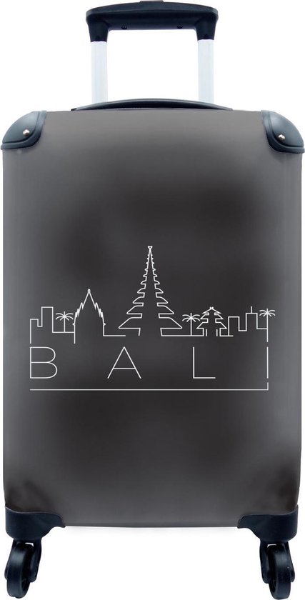 Valise - Skyline Bali noir - 35x55x20 cm - Bagage à main - Trolley | bol.com