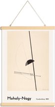 JUNIQE - Posterhanger László Moholy-Nagy - Constructions -20x30 /Ivoor