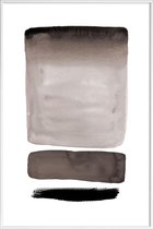 JUNIQE - Poster met kunststof lijst Shades of Grey -20x30 /Grijs &