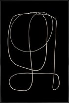 JUNIQE - Poster met kunststof lijst Illuminate II -13x18 /Grijs &