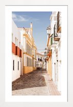 JUNIQE - Poster in houten lijst Cadiz -40x60 /Ivoor