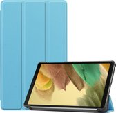 Hoes Geschikt voor Samsung Galaxy Tab A7 Lite Hoes Luxe Hoesje Book Case - Hoesje Geschikt voor Samsung Tab A7 Lite Hoes Cover - Lichtblauw