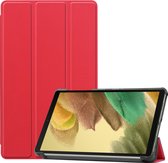 Samsung Galaxy Tab A7 Lite 2021 Hoes Luxe Hoesje Book Case Cover - Rood