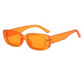 Zonnebril heren zonnebril dames UV Bescherming | Retro vintage look | Oranje zonnebril | Trendy zonnebril| Oranje