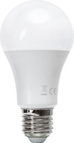 LED Lamp - Smart LED - Igna Exona - Bulb A60 - 9W - E27 Fitting - Slimme LED - Wifi LED - Aanpasbare Kleur - Mat Wit - Glas