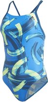 Adidas Fit Suit badpak blauw dessin