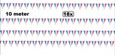 18x Vlaggenlijn Frankrijk 10 meter - France vlaglijn thema feest festival WK voetbal EK sport national landen
