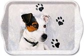 Klein dienblaadje - Jack Russel 13x21 cm