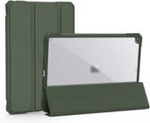 iPad 9.7 2017/2018 Hoes - Schokbestendige Tri-Fold Case met TPU frame - Alpha Smart Folio Case - Groen