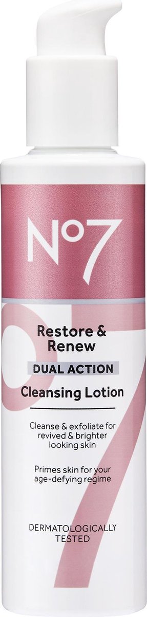 No7 Restore & Renew Dual Action Cleansing Lotion