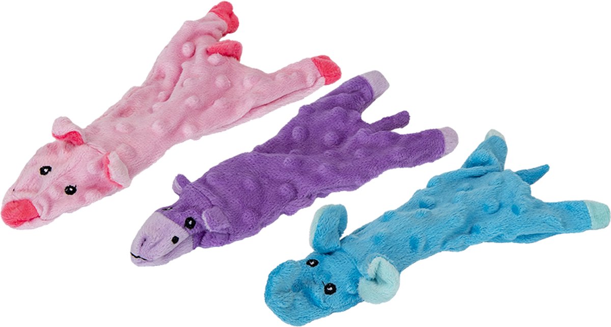 Flatties Peluche couinante pour chiens (56 cm)