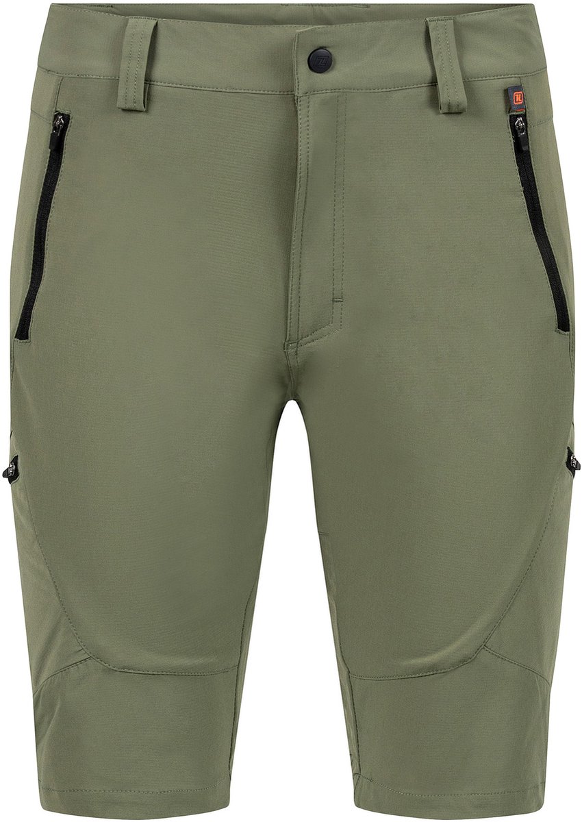 Life-Line Lionel Korte Broek Heren – Outdoorbroek Wandelbroek Fleece Groen