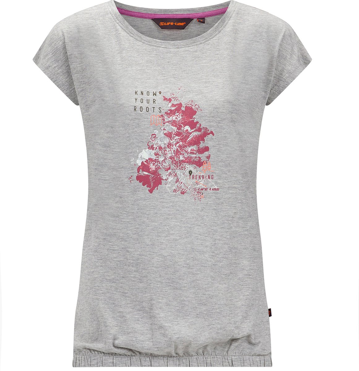 Nena Dames T-Shirt Melange Grijs