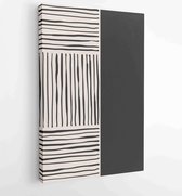 Earth tones organic shape Art design for poster, print, cover, wallpaper, Minimal and natural wall art. 2 - Moderne schilderijen – Vertical – 1873831123 - 40-30 Vertical