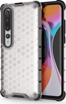 Xiaomi Mi 10 Pro Hoesje - Mobigear - Honeycomb Serie - Hard Kunststof Backcover - Transparant - Hoesje Geschikt Voor Xiaomi Mi 10 Pro