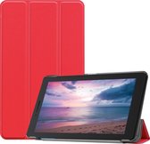Lenovo Tab E8 Hoes - Mobigear - Tri-Fold Serie - Kunstlederen Bookcase - Rood - Hoes Geschikt Voor Lenovo Tab E8