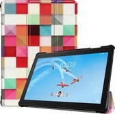 Lenovo Tab P10 Hoes - Mobigear - Tri-Fold Serie - Kunstlederen Bookcase - French Flower - Hoes Geschikt Voor Lenovo Tab P10