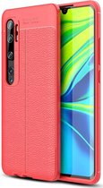 Xiaomi Mi Note 10 Hoesje - Mobigear - Luxury Serie - TPU Backcover - Rood - Hoesje Geschikt Voor Xiaomi Mi Note 10