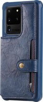 Samsung Galaxy S20 Ultra Hoesje - Mobigear - Cards Wallet Serie - Kunstlederen Backcover - Blauw - Hoesje Geschikt Voor Samsung Galaxy S20 Ultra