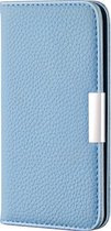 Huawei P40 Lite Hoesje - Mobigear - Classic Serie - Kunstlederen Bookcase - Blauw - Hoesje Geschikt Voor Huawei P40 Lite