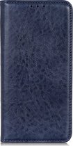 Samsung Galaxy M31 Hoesje - Mobigear - Cowboy Serie - Kunstlederen Bookcase - Blauw - Hoesje Geschikt Voor Samsung Galaxy M31