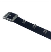 Power Escorts - Bondage Collar - Halsband Spikes - Zwart - 43cm - Kinky Halsband - Ook Geschikt voor honden