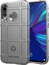 Huawei P Smart Plus (2019) Hoesje - Mobigear - Rugged Shield Serie - TPU Backcover - Grijs - Hoesje Geschikt Voor Huawei P Smart Plus (2019)