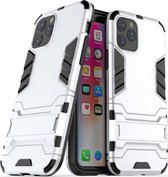 Apple iPhone 11 Pro Hoesje - Mobigear - Armor Stand Serie - Hard Kunststof Backcover - Wit - Hoesje Geschikt Voor Apple iPhone 11 Pro