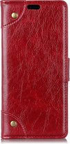 Mobigear Ranch Bookcase Hoesje - Geschikt voor Motorola Moto G7 Play - Rood