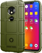 Mobigear Rugged Shield TPU Backcover voor de Motorola Moto G7 Play - Groen