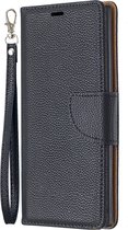 Mobigear Telefoonhoesje geschikt voor Samsung Galaxy Note 10 Hoesje | Mobigear Excellent Bookcase Portemonnee | Pasjeshouder voor 2 Pasjes | Telefoonhoesje voor Pinpas / OV Kaart / Rijbewijs - Zwart