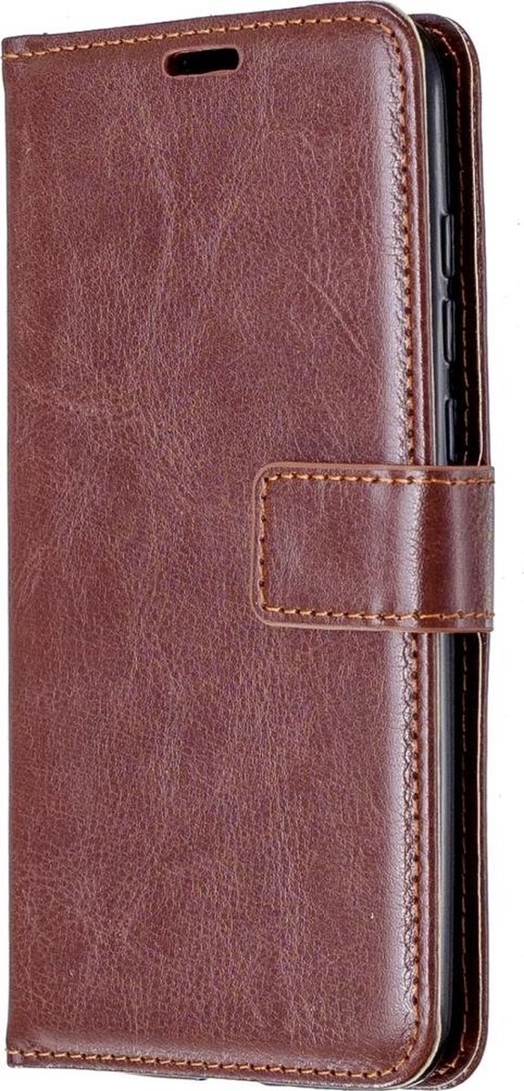 Mobigear Telefoonhoesje geschikt voor Xiaomi Mi 9 Lite Hoesje | Mobigear Wallet Bookcase Portemonnee | Pasjeshouder voor 3 Pasjes | Telefoonhoesje voor Pinpas / OV Kaart / Rijbewijs - Bruin
