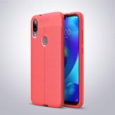 Xiaomi Mi Play Hoesje - Mobigear - Luxury Serie - TPU Backcover - Rood - Hoesje Geschikt Voor Xiaomi Mi Play