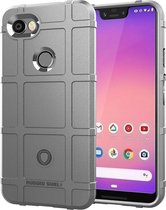Mobigear Rugged Shield TPU Backcover Hoesje - Geschikt voor Google Pixel 3a XL - Grijs