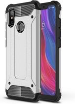 Xiaomi Mi 8 Hoesje - Mobigear - Outdoor Serie - Hard Kunststof Backcover - Zilver - Hoesje Geschikt Voor Xiaomi Mi 8