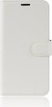 HTC U12 Plus Hoesje - Mobigear - Classic Serie - Kunstlederen Bookcase - Wit - Hoesje Geschikt Voor HTC U12 Plus