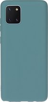 Samsung Galaxy Note 10 Lite Hoesje - Mobigear - Color Serie - TPU Backcover - Turquoise - Hoesje Geschikt Voor Samsung Galaxy Note 10 Lite