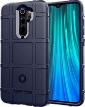 Xiaomi Redmi 9 Hoesje - Mobigear - Rugged Shield Serie - TPU Backcover - Blauw - Hoesje Geschikt Voor Xiaomi Redmi 9