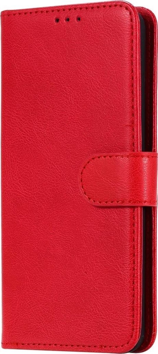 Mobigear Telefoonhoesje geschikt voor Samsung Galaxy S20 Hoesje | Mobigear Premium Bookcase Portemonnee | Pasjeshouder voor 3 Pasjes | Telefoonhoesje voor Pinpas / OV Kaart / Rijbewijs - Rood