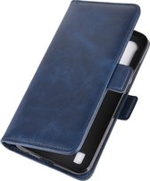 Motorola Moto E6s (2020) Hoesje - Mobigear - Slim Magnet Serie - Kunstlederen Bookcase - Blauw - Hoesje Geschikt Voor Motorola Moto E6s (2020)