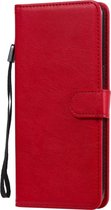 LG V60 ThinQ Hoesje - Mobigear - Premium Serie - Kunstlederen Bookcase - Rood - Hoesje Geschikt Voor LG V60 ThinQ