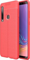 Samsung Galaxy A9 (2018) Hoesje - Mobigear - Luxury Serie - TPU Backcover - Rood - Hoesje Geschikt Voor Samsung Galaxy A9 (2018)