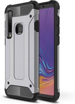 Samsung Galaxy A9 (2018) Hoesje - Mobigear - Outdoor Serie - Hard Kunststof Backcover - Grijs - Hoesje Geschikt Voor Samsung Galaxy A9 (2018)